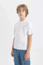 Erkek Çocuk T-shirt B6165a8/wt34 Whıte
