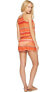 Polo Ralph Lauren 168845 Womens Striped Dress Cover-up Swimwear Coral Size Large