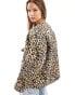 ASOS DESIGN quilted animal jacket