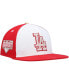 Men's White, Red Los Angeles Dodgers Strawberry Ice Cream Drip Snapback Hat