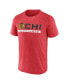 Фото #3 товара Men's Heather Red Chicago Blackhawks Playmaker T-shirt