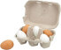 Фото #1 товара Ролевой набор еды и посуды Viga Деревянные яйца в вырубке