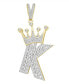 Подвеска Macy's Diamond Crowned Initial