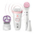Фото #1 товара Braun Silk-épil 9 Silk-épil Beauty Set 9 9-975 Deluxe 6-in-1 Cordless Wet & Dry Hair Removal - Epilator - Shaver - Exfoliator - Cleansing Kit for Face & Body - White - Pink - 40 tweezers - Exfoliation - LED - Germany - 1 SensoFoil