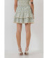 Фото #2 товара Women's Floral Lace Trim Detail MIni Skirt