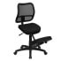 Фото #4 товара Mobile Ergonomic Kneeling Swivel Task Chair With Black Mesh Back