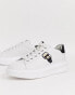 Фото #8 товара Karl Lagerfeld Kapri Ikonic white leather platform sole trainers with black trim