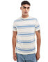 Фото #1 товара ASOS DESIGN standard t-shirt in blue & beige stripe