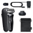 Фото #6 товара Braun Series 8 Men's Razor with 4+1 Shaving Head, Electric Shaver, Precision Long Hair Trimmer, Charging Station, 60 Minutes Running Time, Wet & Dry, Made in Germany, 8510s, Black