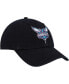 Men's Black Charlotte Hornets Team Logo Clean Up Adjustable Hat