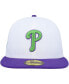 Фото #3 товара Men's White Philadelphia Phillies 2008 World Series Side Patch 59FIFTY Fitted Hat