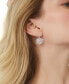 ფოტო #3 პროდუქტის Eliot 18k Cubic Zirconia Snowflake Drop Earrings