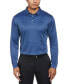 Фото #1 товара Men's Mini Jacquard Long Sleeve Golf Polo Shirt