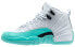 Светло-голубые детские кроссовки Jordan Air Jordan 12 Retro Light Aqua для девочек 38 - фото #1