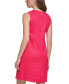 Women's Round-Neck Sleeveless Shift Dress