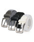 Фото #1 товара Men's Elastic Braided Stretch Belt for Big & Tall Pack of 3