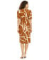 ფოტო #2 პროდუქტის Petite Balloon-Sleeve Sarong Dress