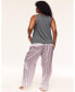 Plus Size Alania Pajama Tank & Pants Pajama Set