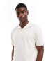 ASOS DESIGN relaxed polo with scenic back print