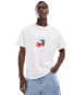 Pull&bear stwd cherry printed t-shirt in white Белый, XS - фото #1