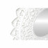 Фото #3 товара Настенное зеркало DKD Home Decor Стеклянный Белый Mandala Деревянный MDF Маринованный (90 x 2,5 x 90 cm)