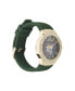 ფოტო #2 პროდუქტის Women's Quartz Matte Green Silicone Strap Watch 38mm