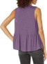 Lucky Brand 283121 Sleeveless Tie Neck Relaxed Top Cami Shirt, Rhapsody, Size XS