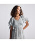 ფოტო #3 პროდუქტის Women's Puff Sleeve Midi Dress