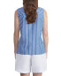 Фото #3 товара Топ Lafayette 148 New York Striped Sleeveless Blue