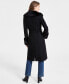 ფოტო #2 პროდუქტის Women's Faux-Fur-Trim Belted Wrap Coat