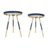 Фото #1 товара Набор из двух столиков Home ESPRIT Синий Позолоченный 41 x 41 x 51 cm