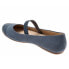 Фото #5 товара Softwalk Napa MJ S1760-421 Womens Blue Leather Mary Jane Flats Shoes 5.5