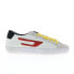 Фото #1 товара Diesel S-Leroji Low Mens White Leather Lifestyle Sneakers Shoes 7