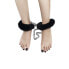 Фото #4 товара Furry Metal Ankle Cuffs Black