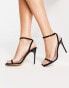 Фото #1 товара Truffle Collection barely there square toe stilletto heeled sandals in black