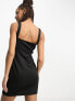 Фото #2 товара Платье Miss Selfridge - Мини-платье в черном цвете с декоративным швом