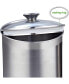 Фото #3 товара Stainless Steel 4-Piece Food Jar Storage Canister Set air tight glass lid