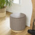 Hocker aus Cord braun