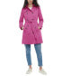 Фото #1 товара Women's Lightweight Hooded Double-Breasted Trench Coat