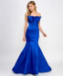 Juniors' Bow-Trim Strapless Mermaid Gown, Created for Macy's