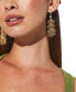 Gold-Tone Crystal Tinsel Tree Chandelier Earrings