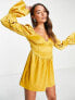 Ei8th Hour corset skater dress in yellow