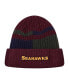 Фото #2 товара Men's Burgundy Seattle Seahawks Speckled Cuffed Knit Hat