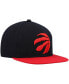 Men's Black, Red Toronto Raptors Team Two-Tone 2.0 Snapback Hat