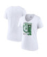 Women's White Boston Celtics 2022 Eastern Conference Champions Plus Size Locker Room V-Neck T-shirt