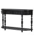 52" Modern Curved Console Table with 4 drawers