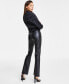 ფოტო #10 პროდუქტის Women's Boreum Faux-Leather Flare Pants