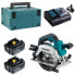 Фото #1 товара Makita Akku-Handkreissäge DHS660RTJ, 18V , 2x 5,0 Ah + Lader + Zubehör im MAKPAC 3