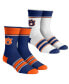 ფოტო #1 პროდუქტის Big Boys and Girls Socks Auburn Tigers Multi-Stripe 2-Pack Team Crew Sock Set
