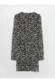 Фото #21 товара Платье LC WAIKIKI Цветочное V-образное длинное с длинным рукавом A-силуэт